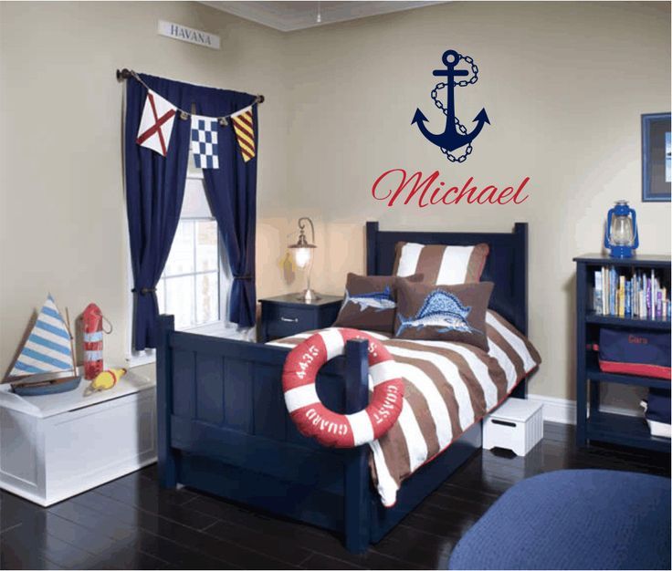 nautical boys room | Banby boy room- Nautical Vinyl Wall Decal ...