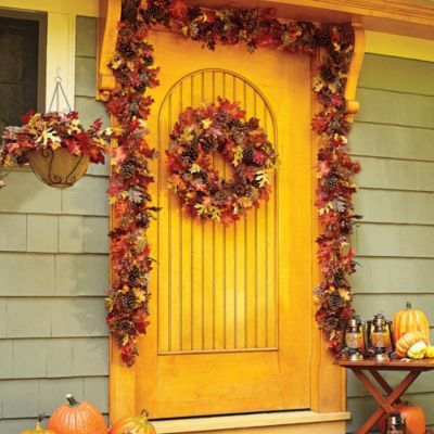 26' Harvest Wreath & Harvest Decor for your Home! Fall Door Decorations ...