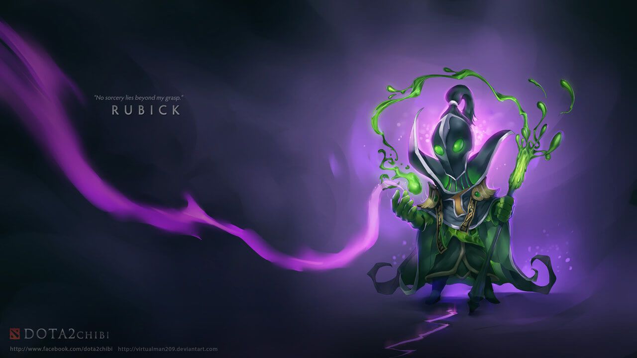 Dota 2 Chibi Wallpaper Rubick Petualangan