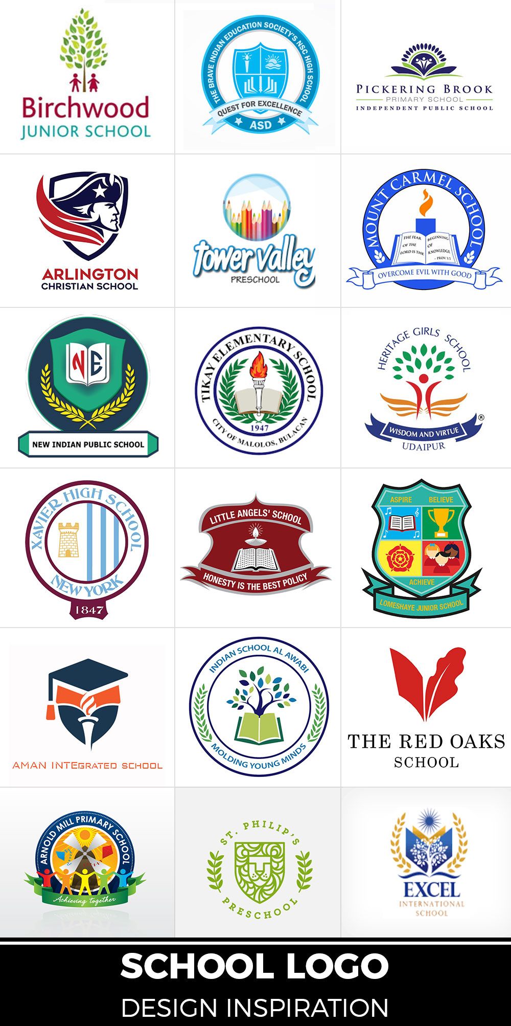 Logo Inspiration, Kindergarten Logo, Logo For School, Education Logo ...