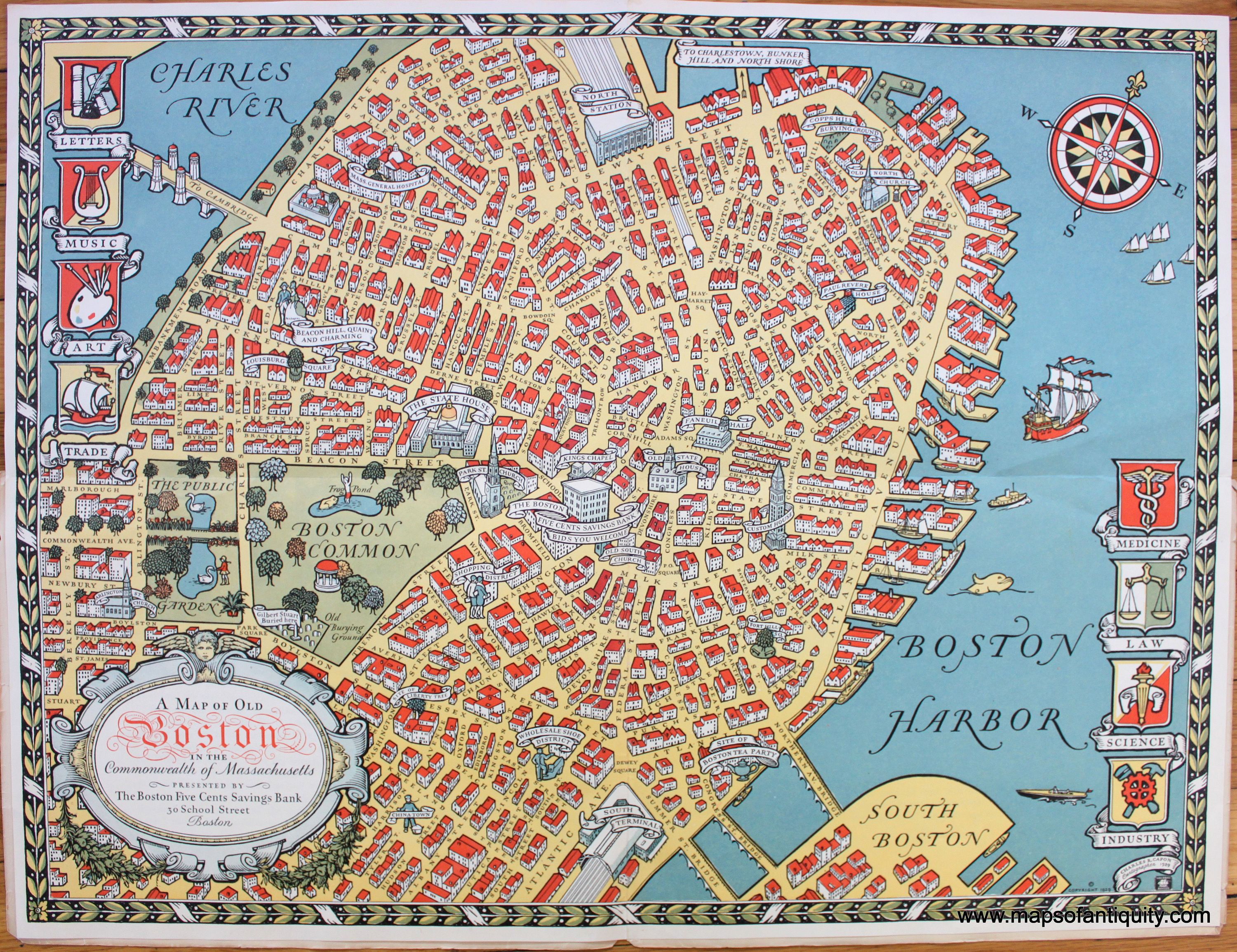 Historic Boston Map