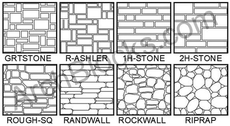 Autocad stone hatch patterns - jzajax