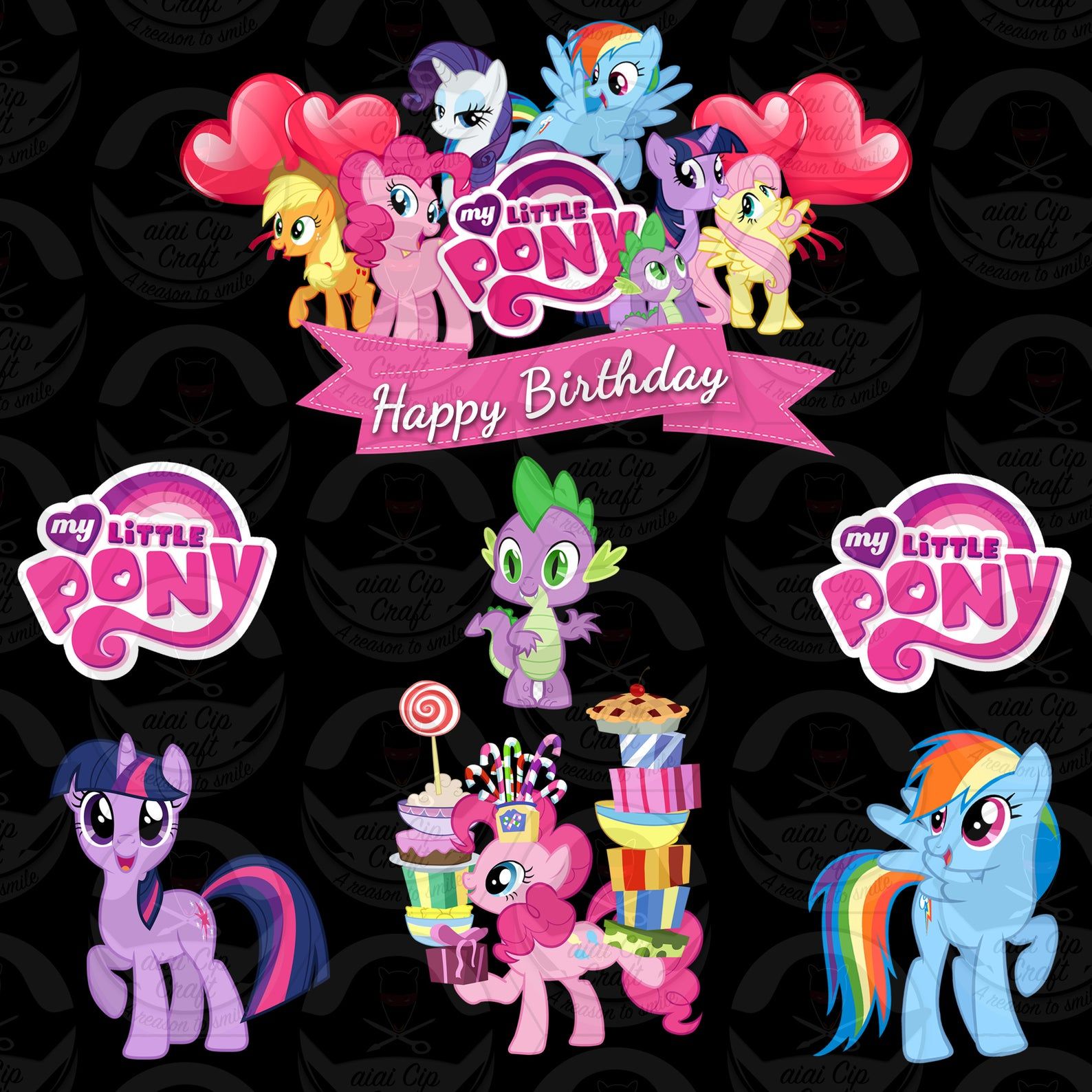 Print Little Pony Cake Topper Printable