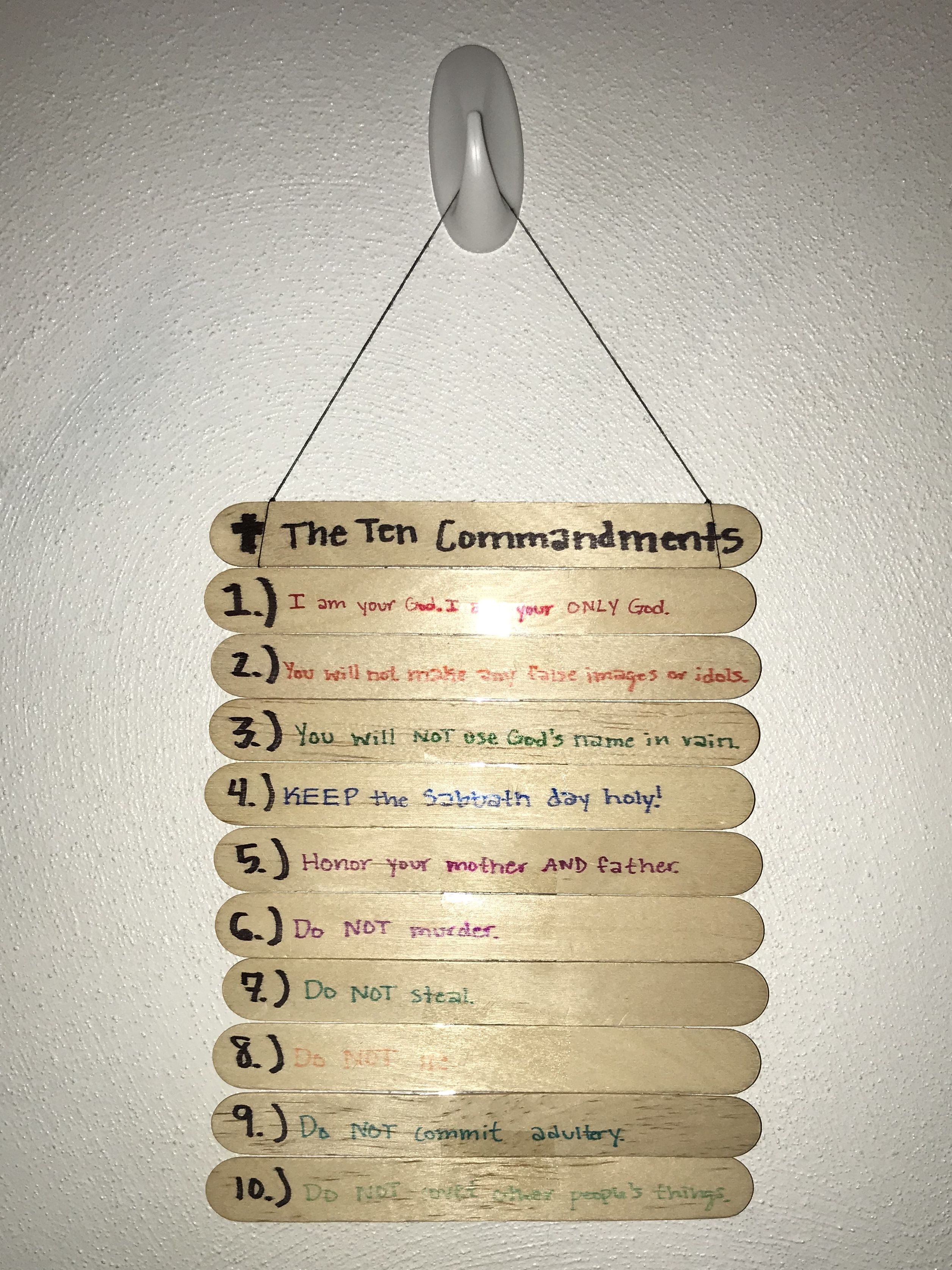 10 Commandments Art Projects at All_8