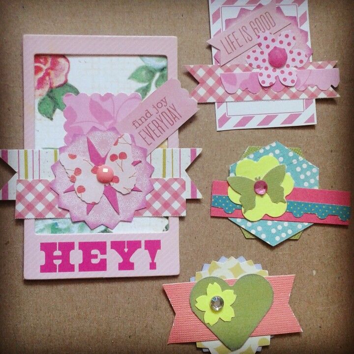 Paper embellishments made from left over scraps. marymishmash.etsy.com ...