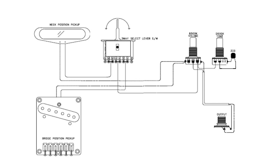 Telecaster Three-Way Switch Wiring Diagram Photo from i.pinimg.com