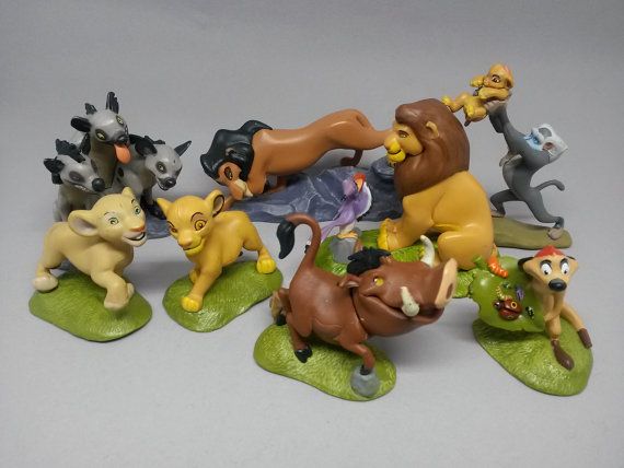 Lion King Toy Figures - Collectible Set of 8 - Simba, Nala, Mufasa ...