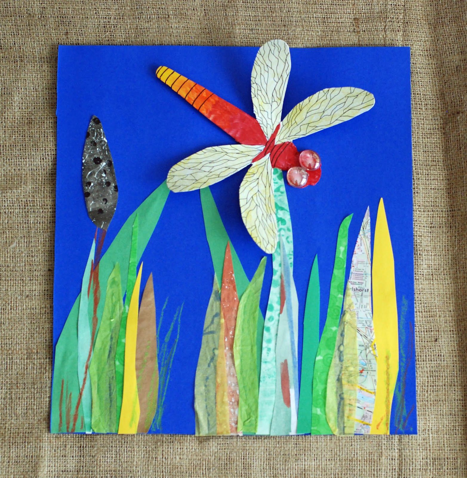 In this project we take the larger Dragonfly and attach to a background ...