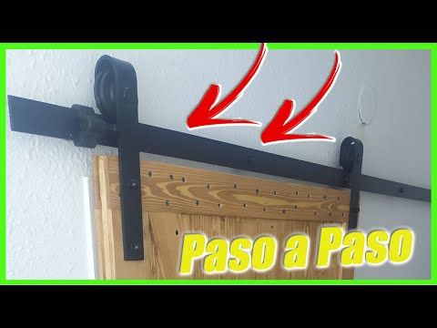 Te Muestro como Instalar una PUERTA CORREDERA de GRANERO (Paso a Paso ...