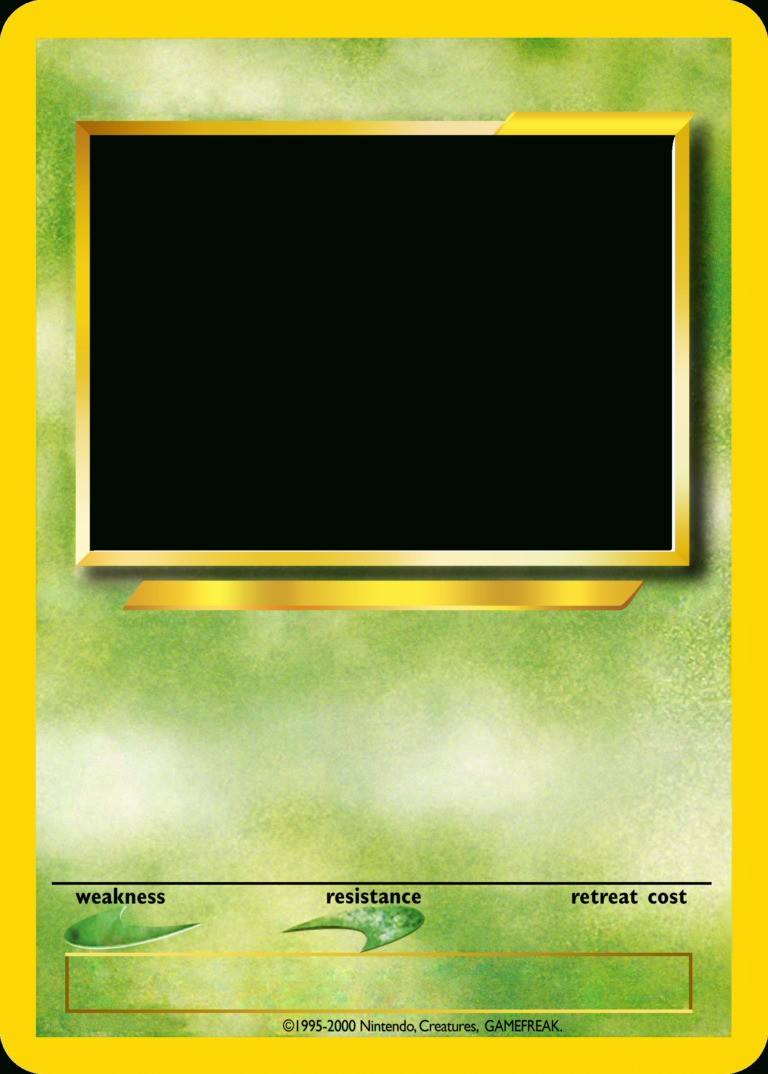 Pokemon Template Card