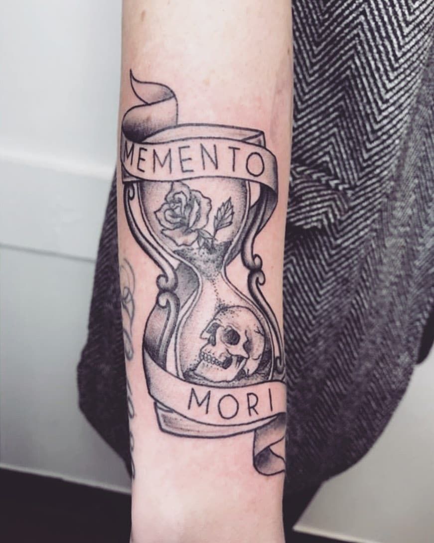 Memento Mori Tattoo Stencil