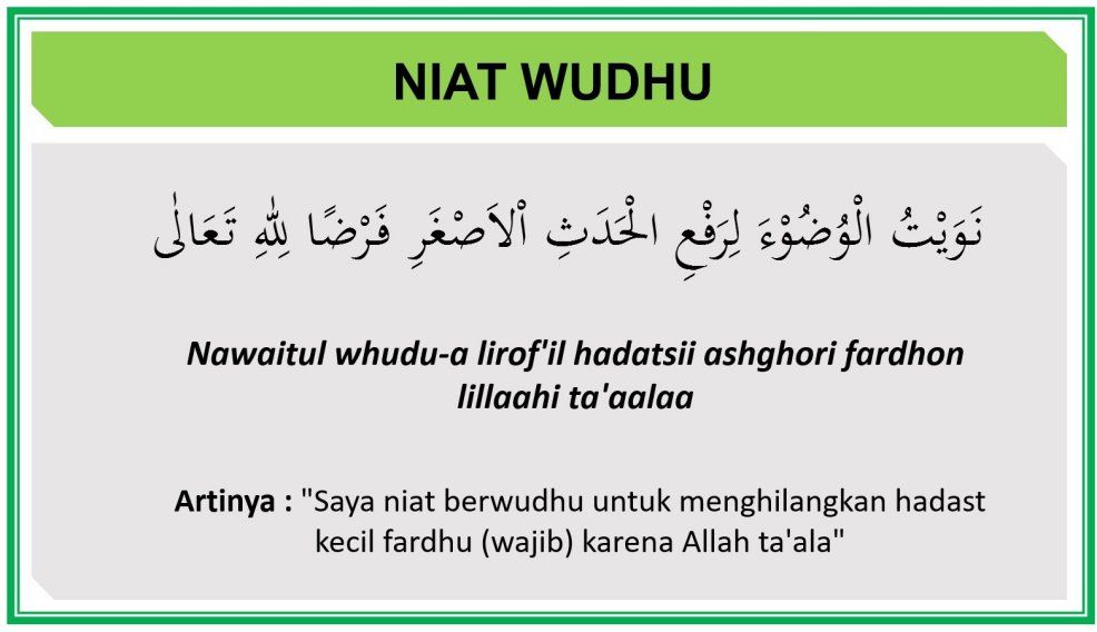 Niat Wudhu Doa Islamic Inspirational Quotes Quran Quotes Inspirational