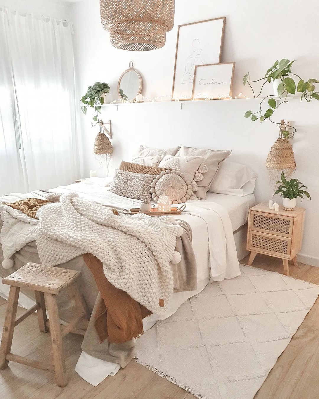 Simple Bohemian Bedrooms