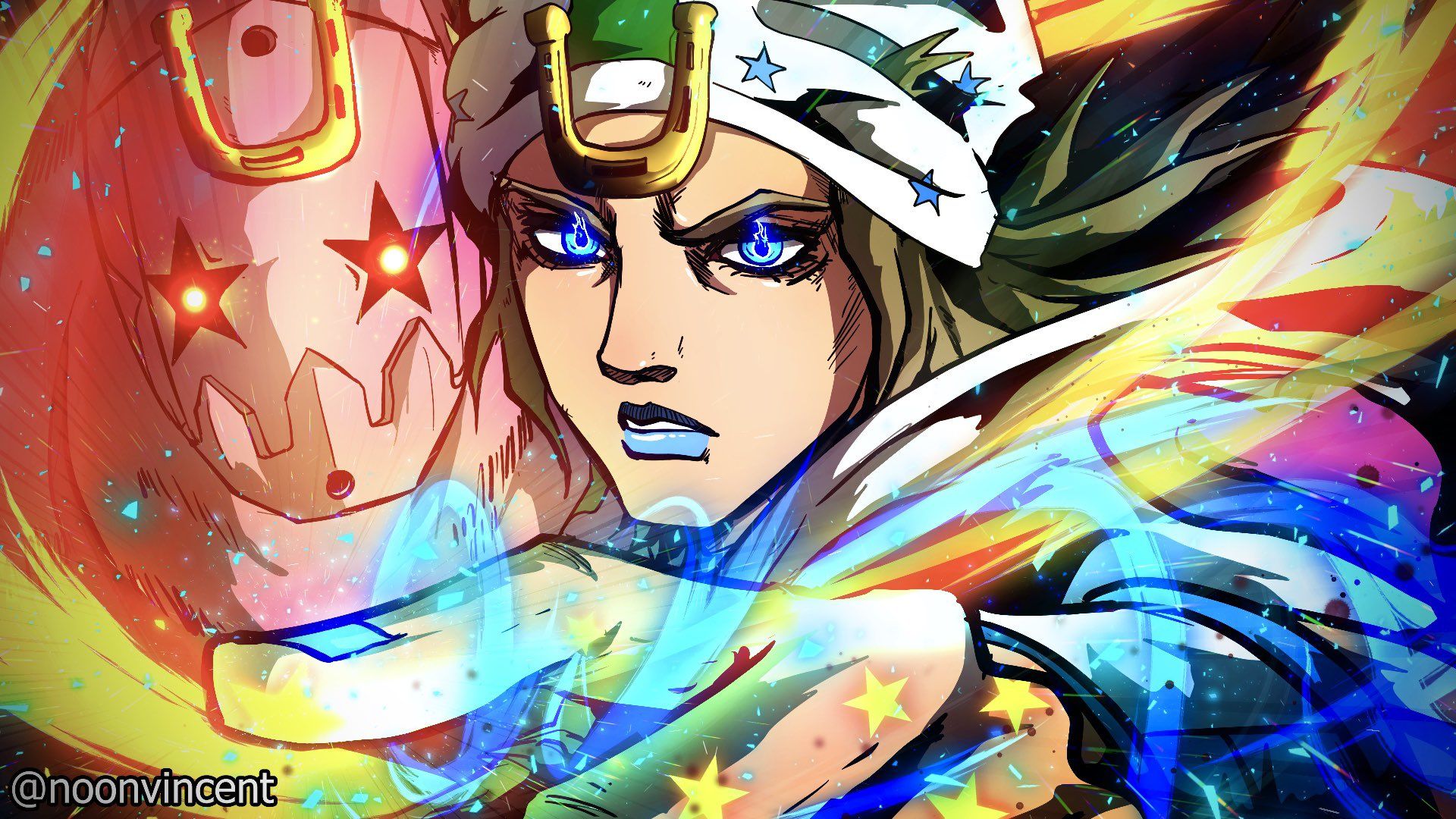 Jojo Bizarre Adventure Steel Ball Run Wallpaper image.