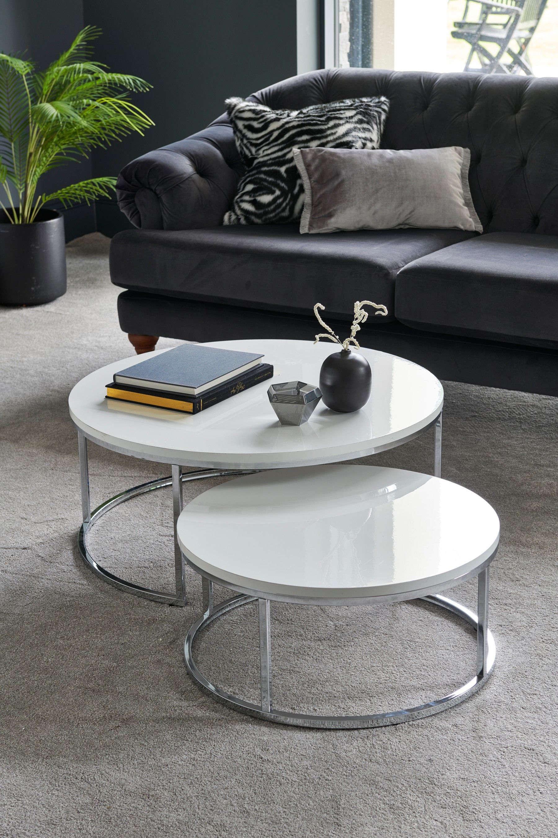 White Nesting Coffee Table: The Perfect Space-Saving Solution - Coffee ...