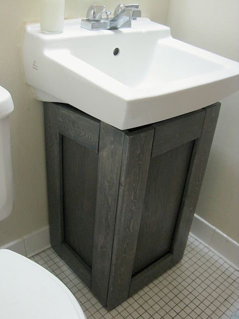 The Project Lady Bathroom Sink Cabinets Diy Bathroom Sink Cabinet