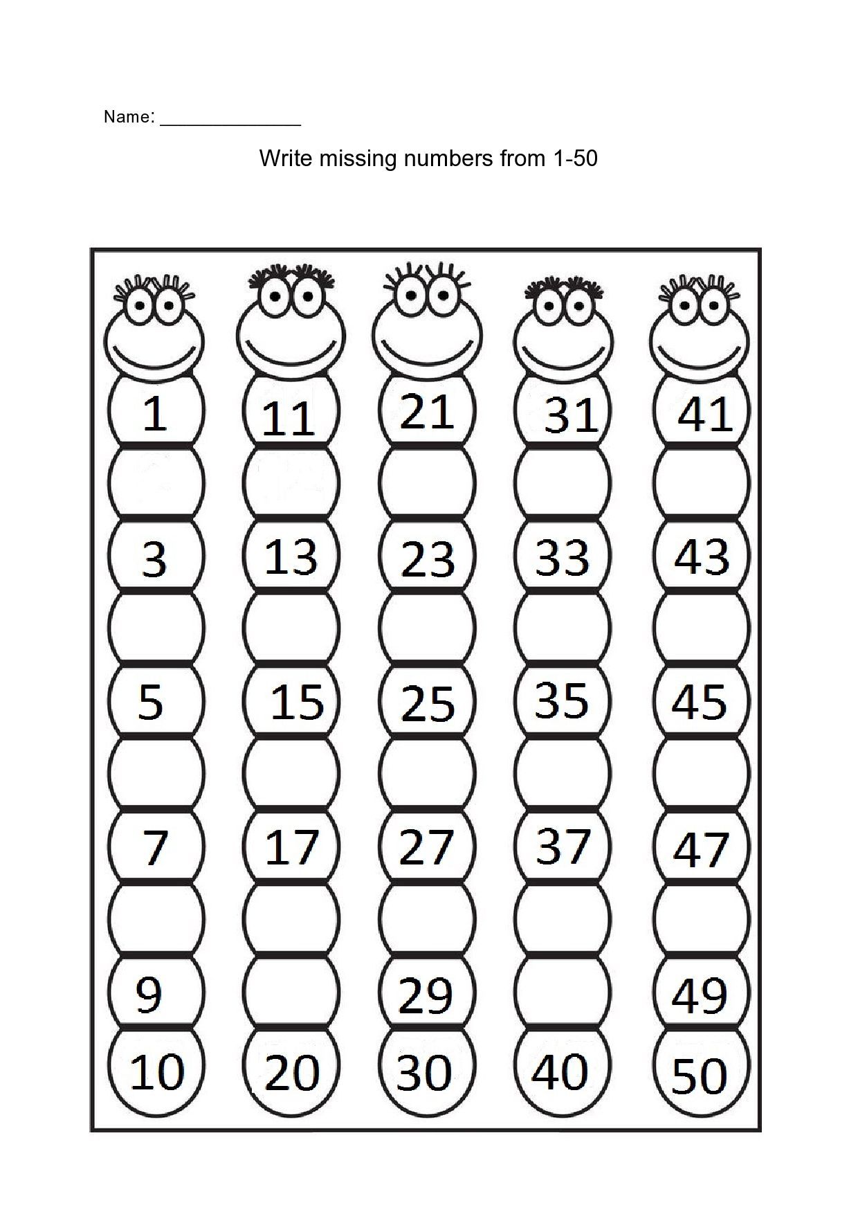 Missing Number Worksheets, Shape Worksheets For Preschool, Number ...