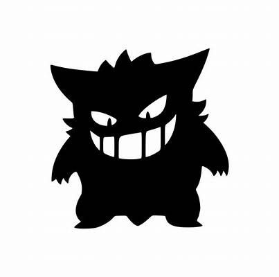 Gengar Pokemon SVG File Pokemon Go, Pokemon Gengar, Pokemon Decal ...