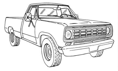 List Of Dodge Truck Coloring Pages