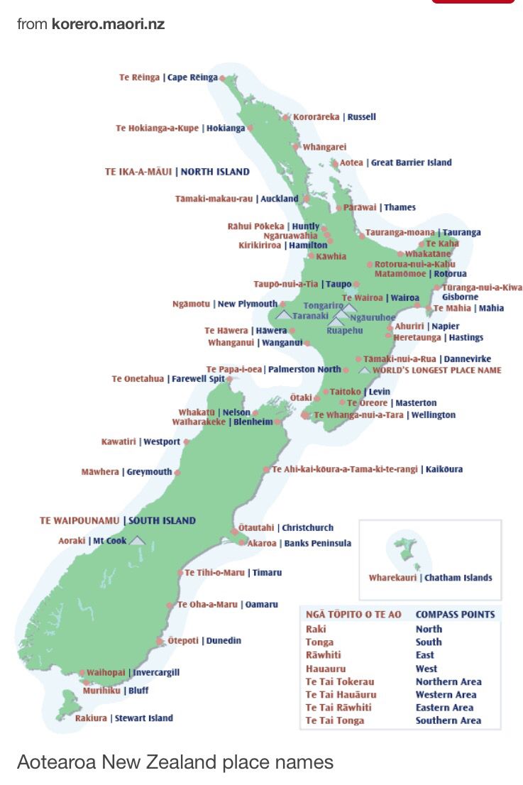 Maori Tribe New Zealand Map