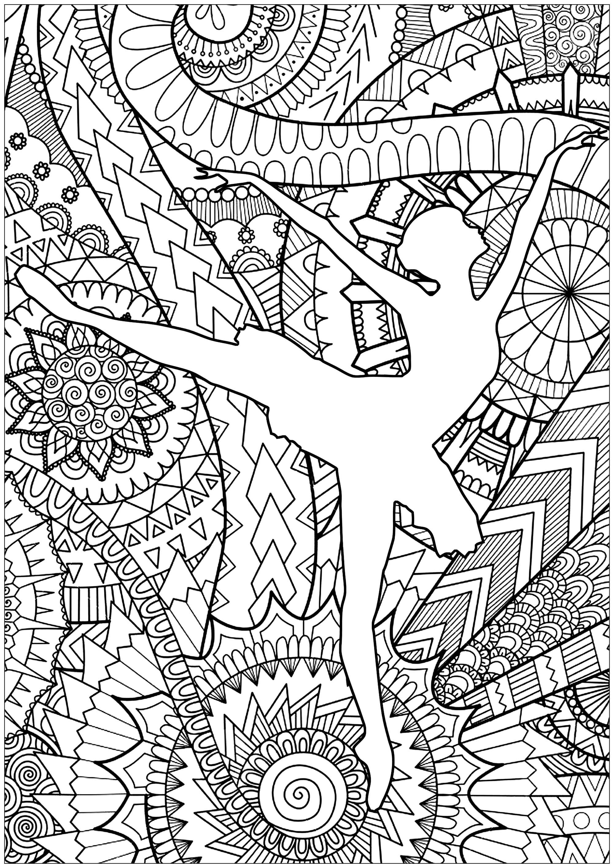 Coloring Pictures Of Dancers