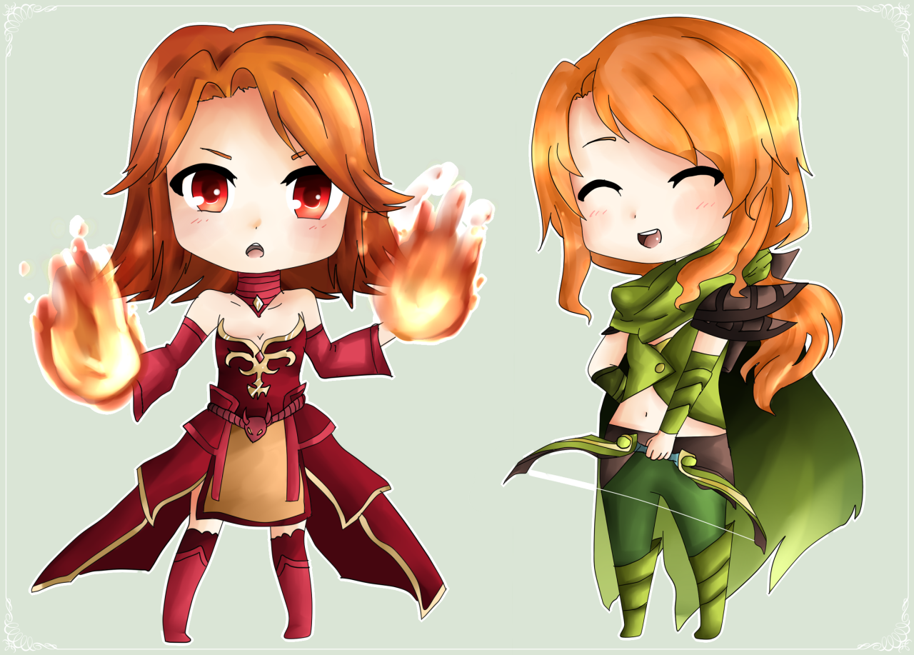 Haruchuchu Chibi Character Art Dota 2