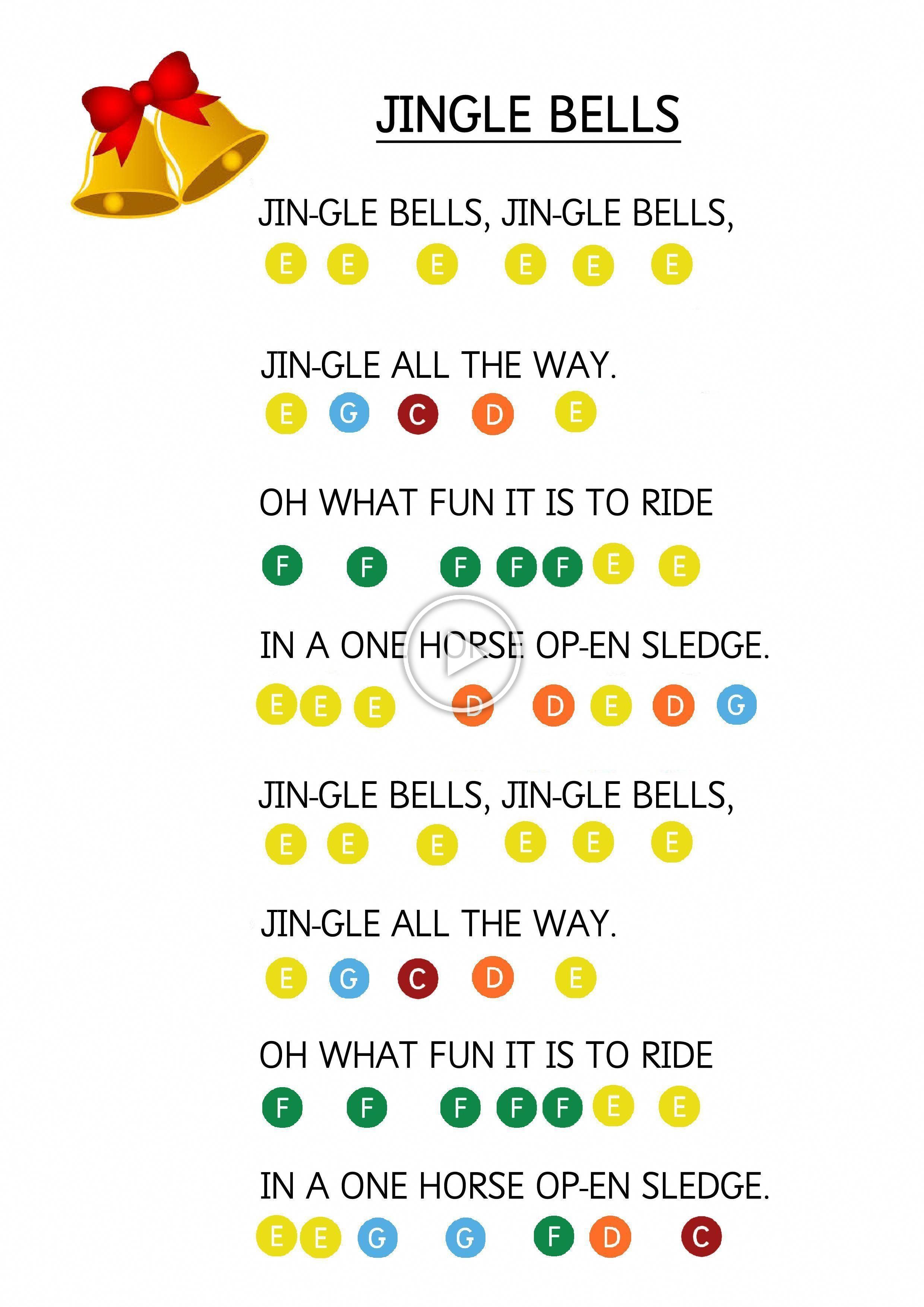 Printable Jingle Bells Sheet Music - Printable Visions Dureel