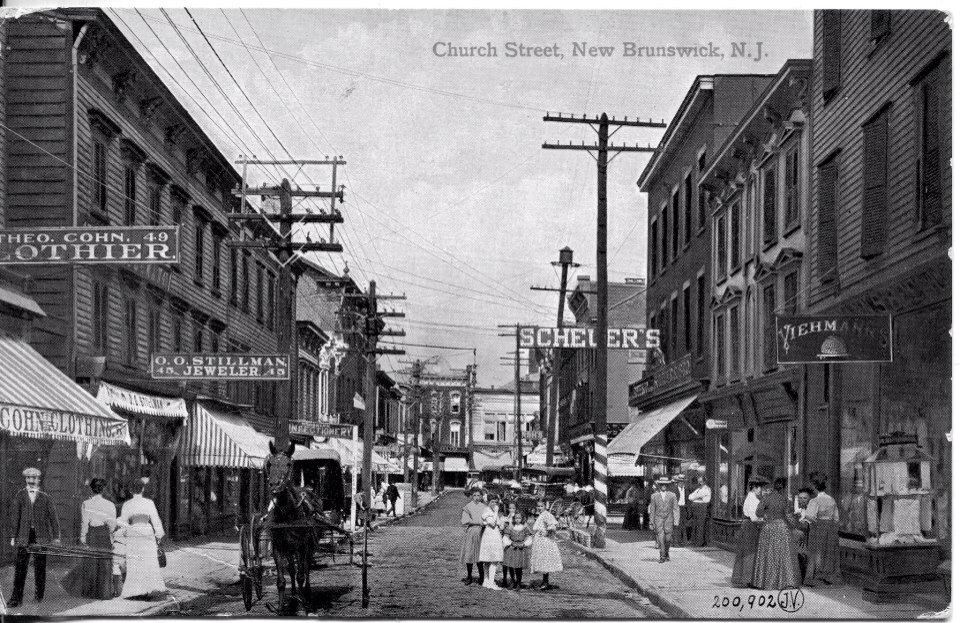 Lower Church St New Brunswick NJ 1910 | New brunswick, New jersey ...