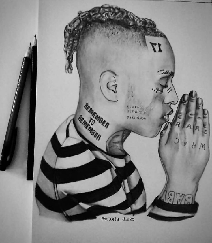 Easy Drawings To Draw Xxxtentacion