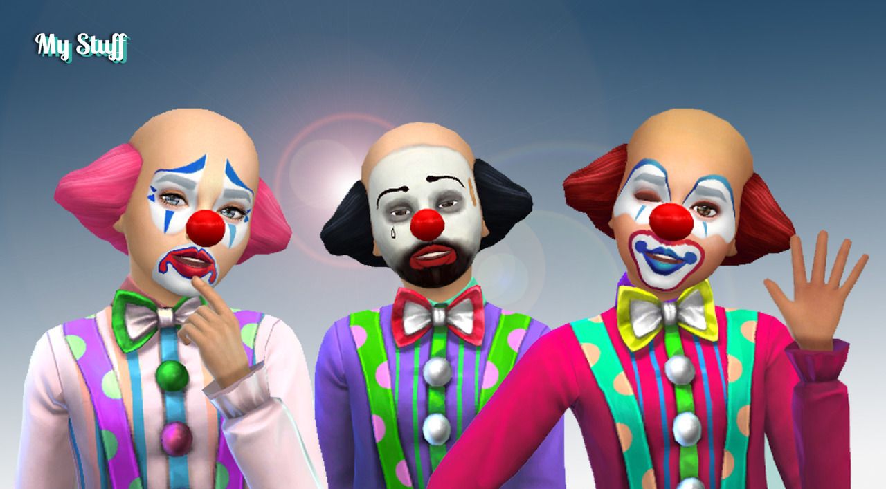 Makeup Cc, Sims 4 Cc Makeup, Kids Makeup, Clown Makeup, Costume Makeup ...