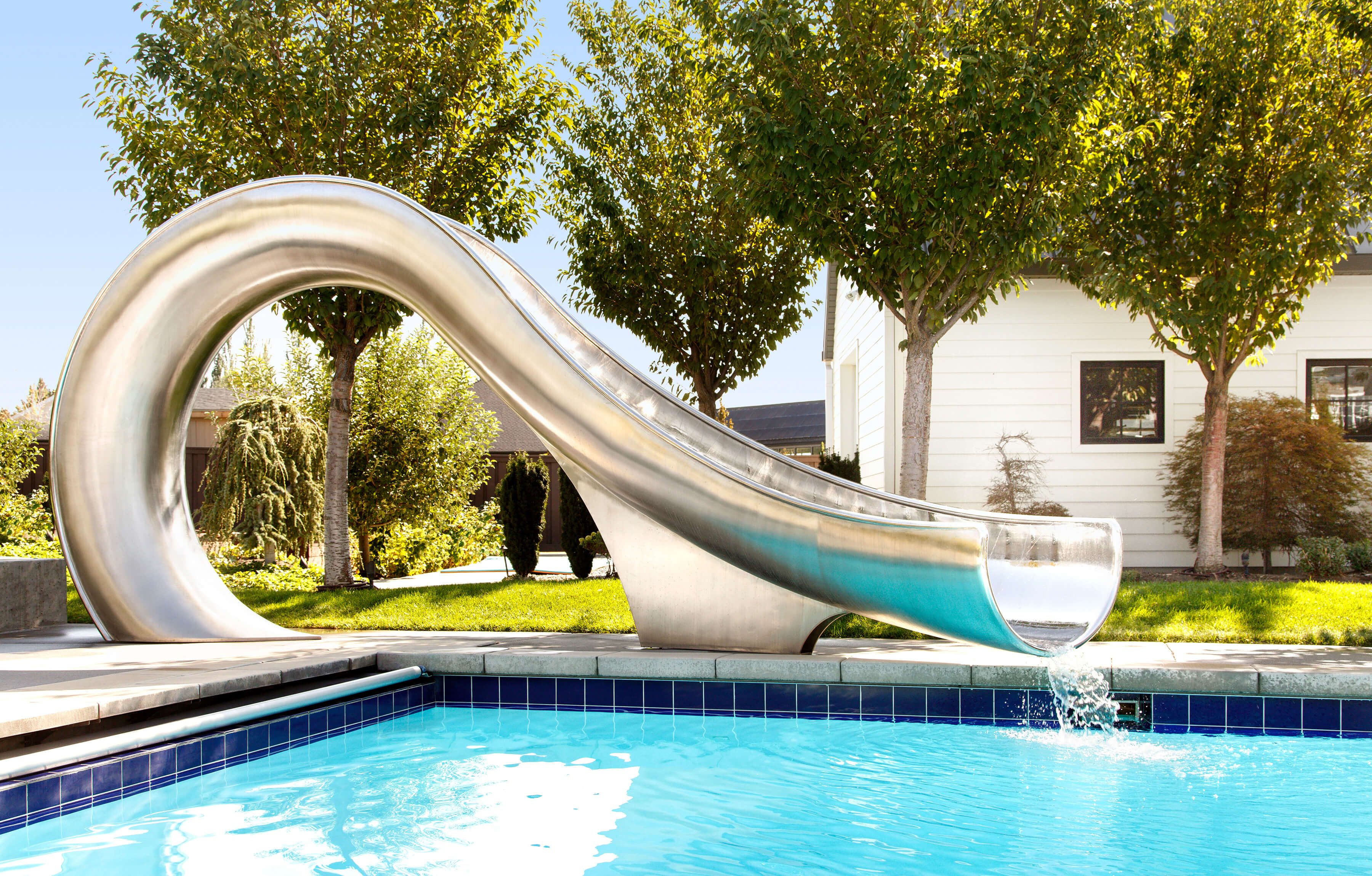 Easy Install Residential Pool Slide | Waha by Splinterworks ...