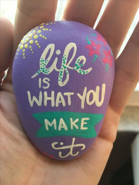 Painted rock quote - rock painting - kindness rocks - inspirational ...