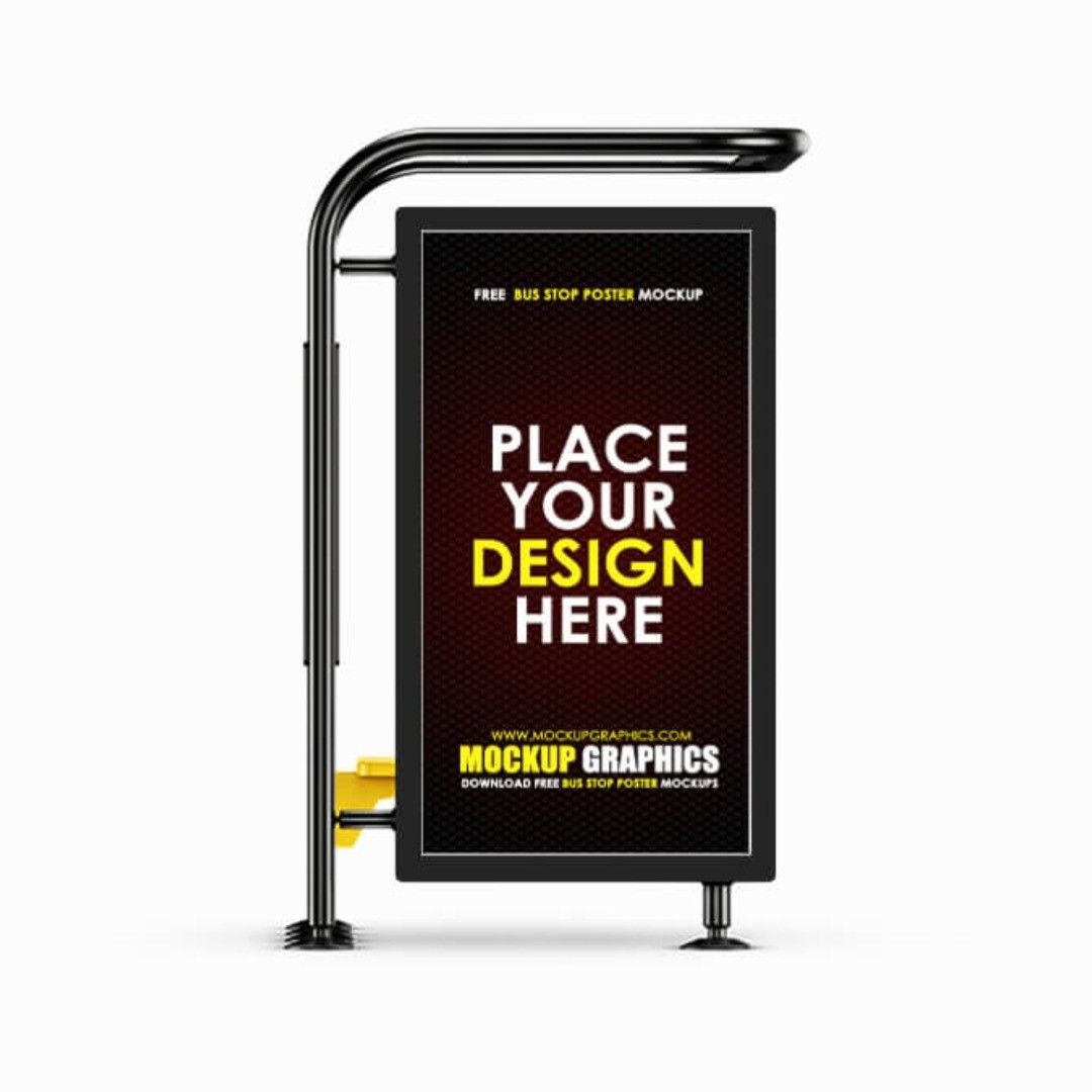 Bus Stop Poster Mockup