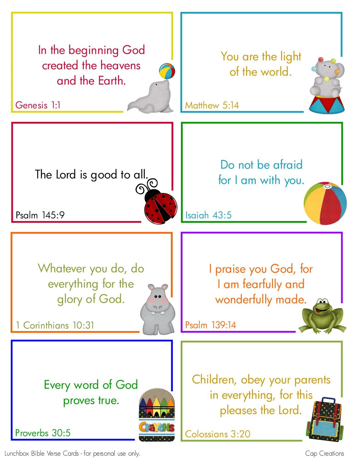 Free Printable Lunchbox Bible Verse Cards | Bible verses for kids ...