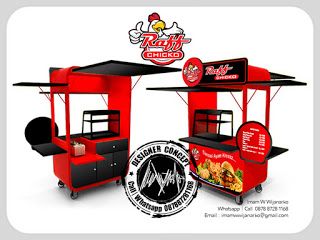 Desaingerobakfriedchicken Food Stall Design Food Cart Design Food Poster Design