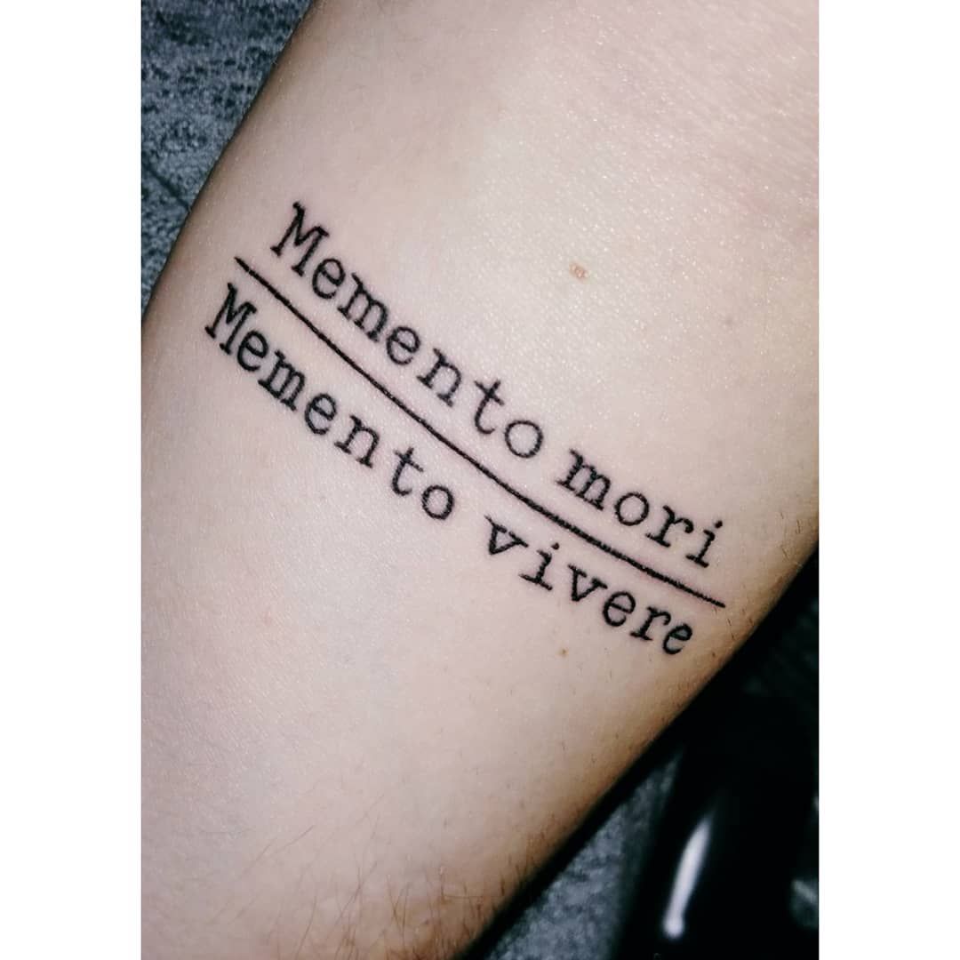 Memento Vivere Tattoo Ideas