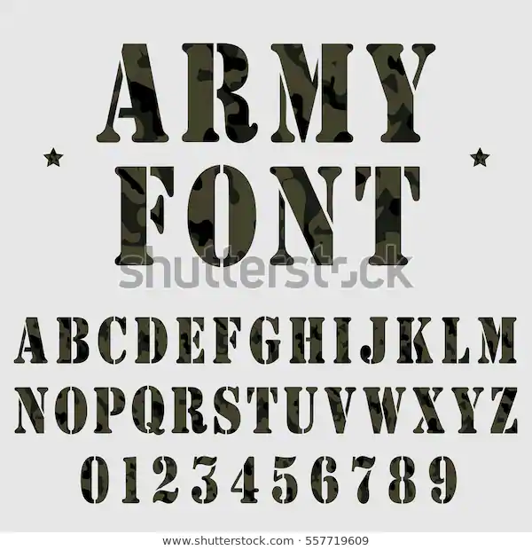 What font does the military use most common fonts – Artofit