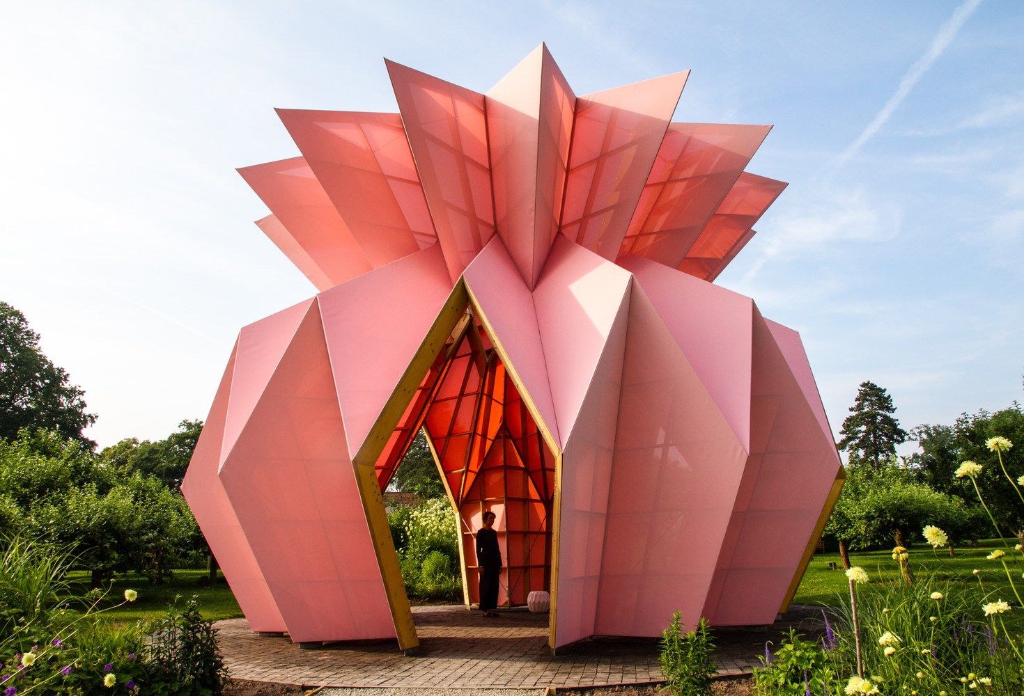 Look! Look! Look!, a pink, pineapple shaped pavilion by Studio Morison ...