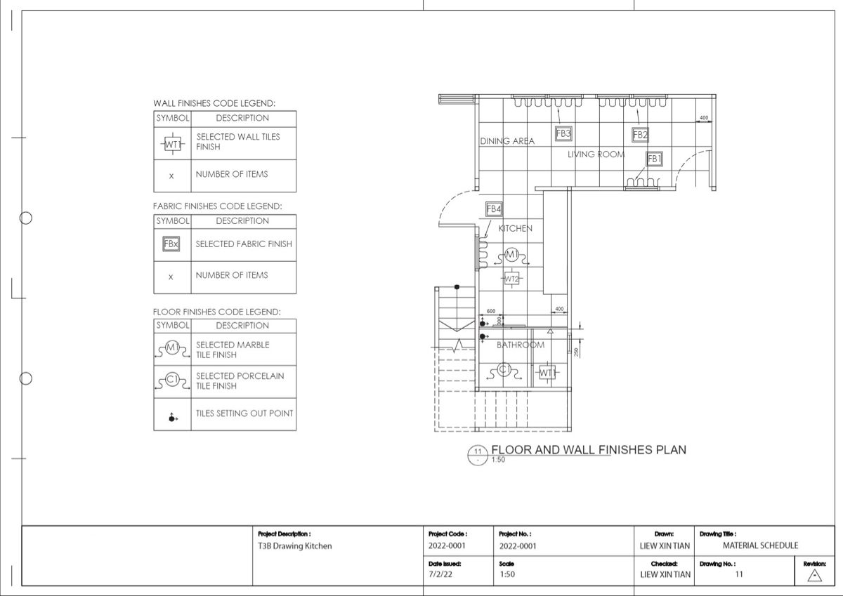 Material floor plan | Floor finishes tiles, Floor finishes, Flooring