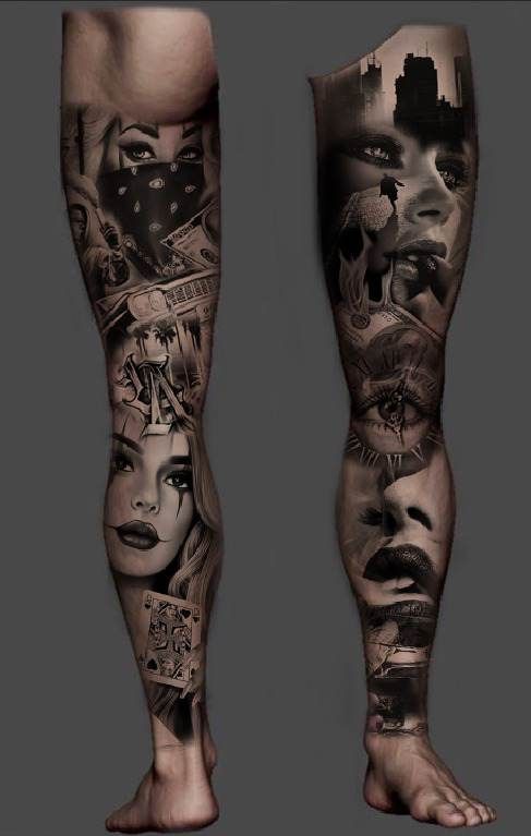 Leg Sleeve Tattoo, Tattoo Sleeve Designs, Forarm Tattoos, Tatoos ...