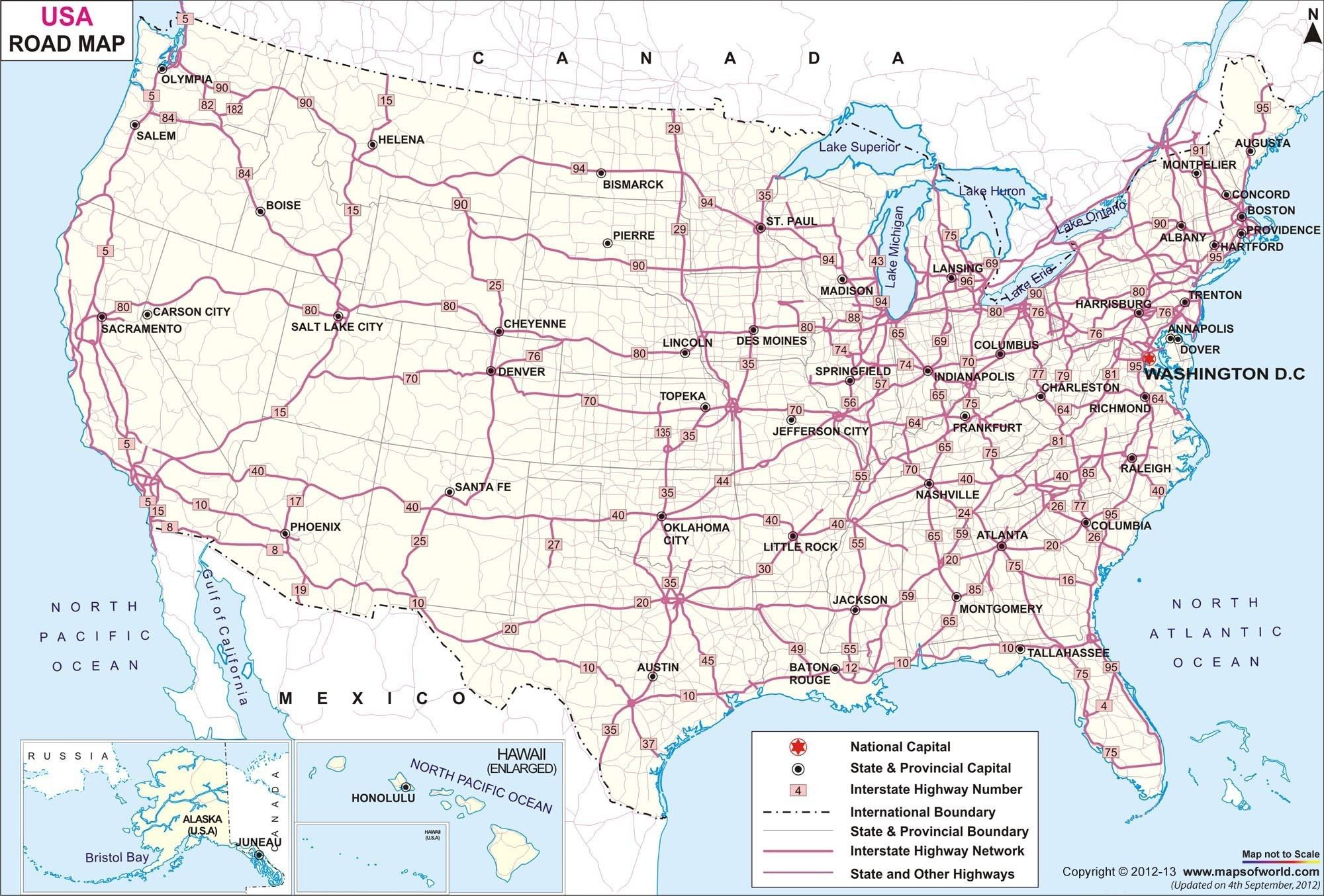 Map Of United States Cities And Highways Interactive Interstate Highway Map map of us interstate system highway