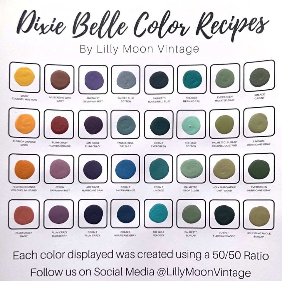 Dixie Belle Paint Color Chart