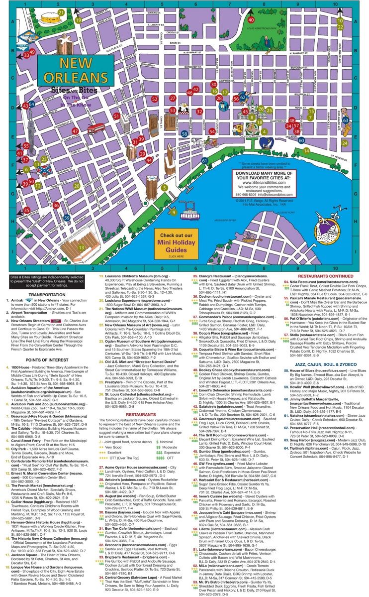 New Orleans Map Of Attractions Map | The Best Porn Website