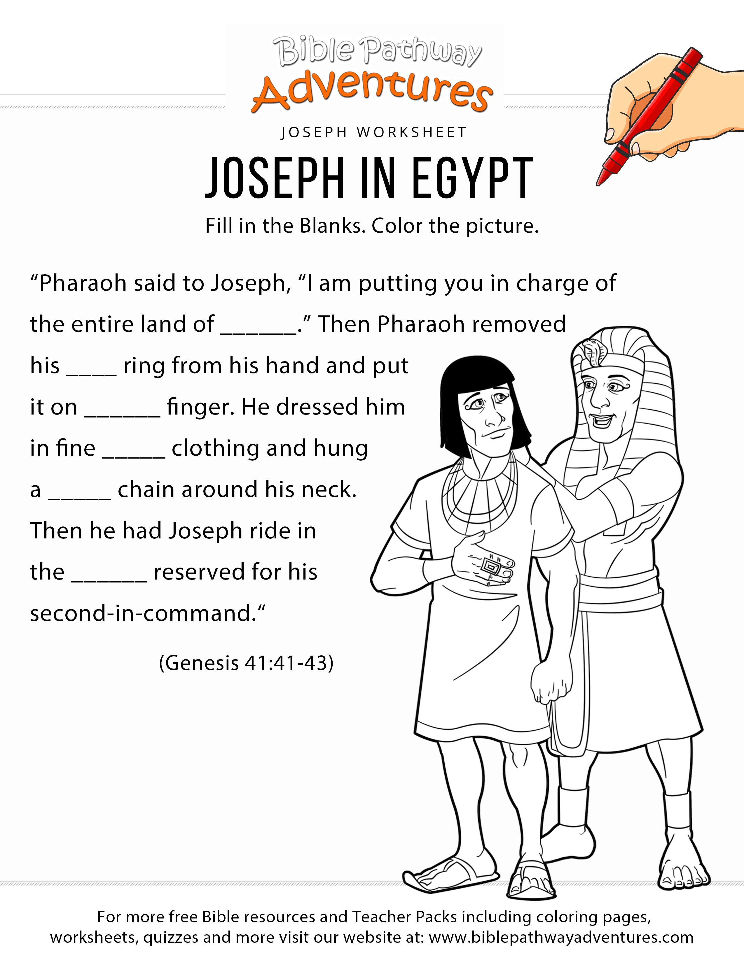 Bible Lessons for Kids | Bible lessons for kids, Joseph in egypt, Bible ...