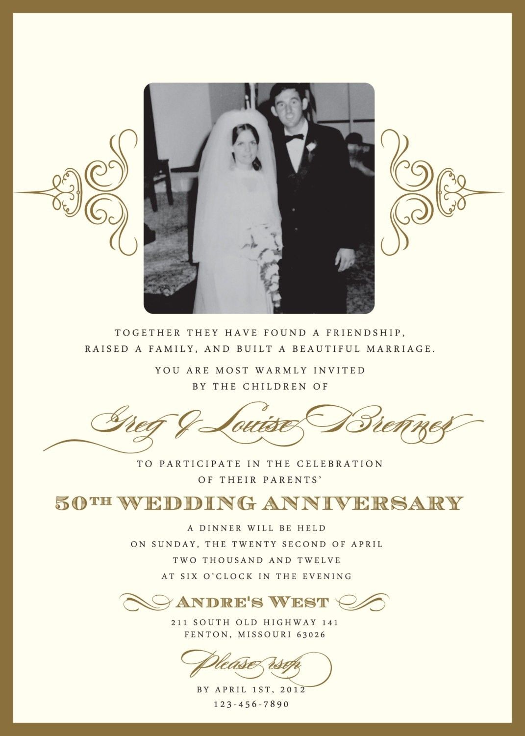 60Th Anniversary Invitations Templates