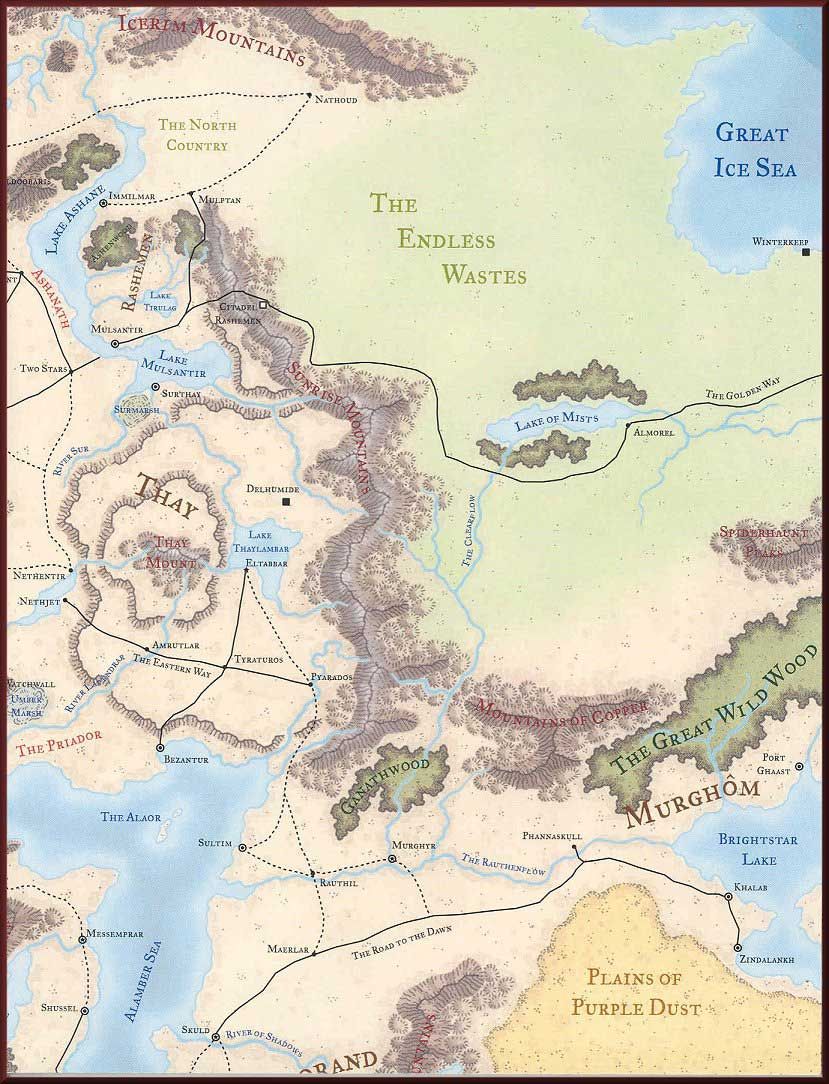 a map of the middle earth with many places