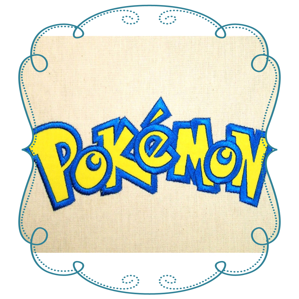 Pokemon Logo Applique | Pokemon logo, Pokemon, ? logo