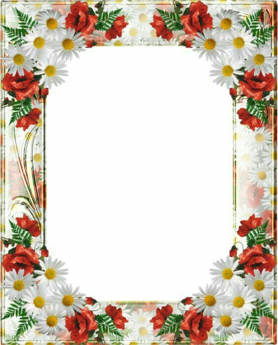 Pin on cadre | Floral cards design, Flower printable, Floral border design