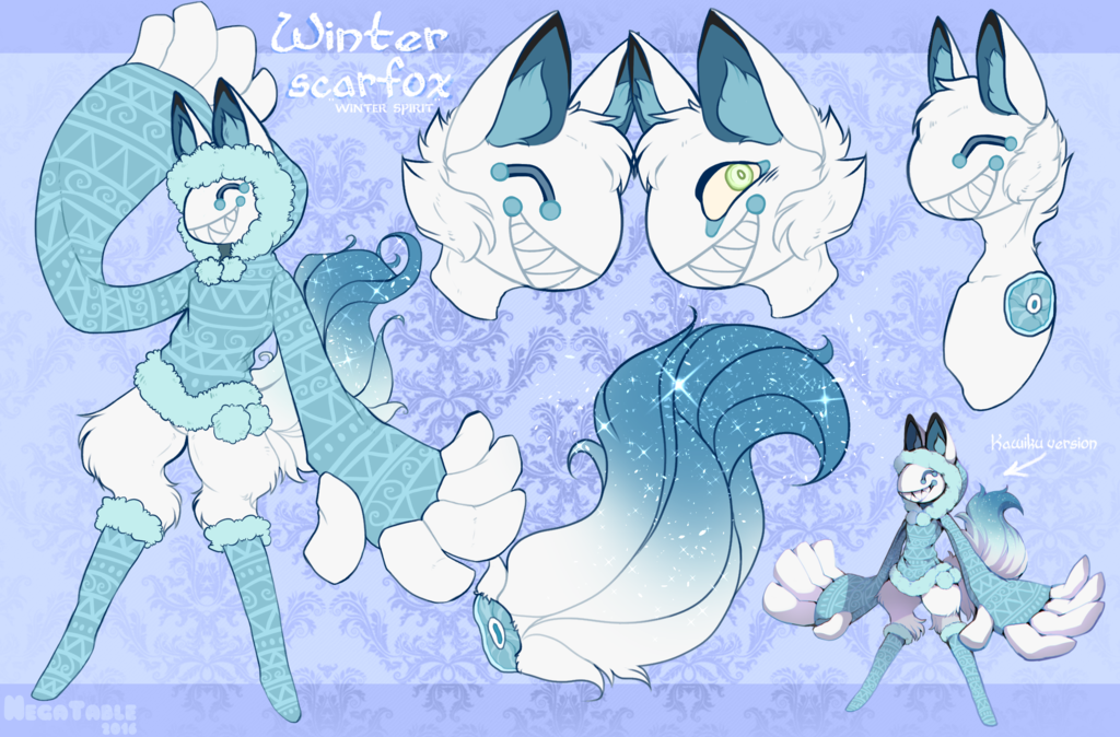 Winter Scarfox Ref sheet by Negatable.deviantart.com on @DeviantArt ...