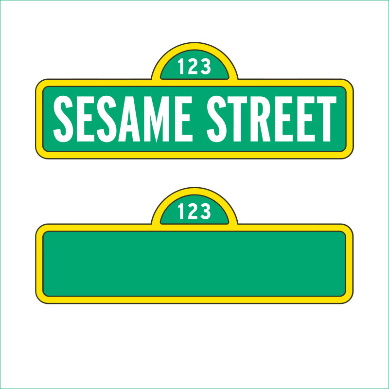 Sesame Street Label Templates Awesome Sesame Street Logos | Sesame ...